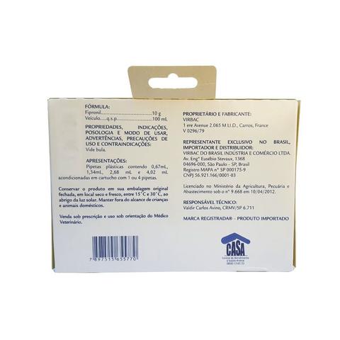 Imagem de Combo Effipro Cães 10 a 20kg Virbac Anti-pulgas e Carrapatos Leve 4 pague 3